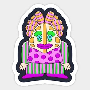 clown surreal Sticker